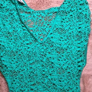 Beach Bunny Turquoise Dress Cover up